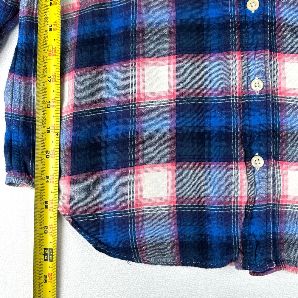 Gap x Pendleton Plaid Boyfriend 2 Pocket Flannel Button Down Shirt Soft - Picture 8 of 9